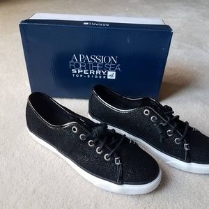 Sperry Top-Sider Seacoast Cavier Black Boat Shoes